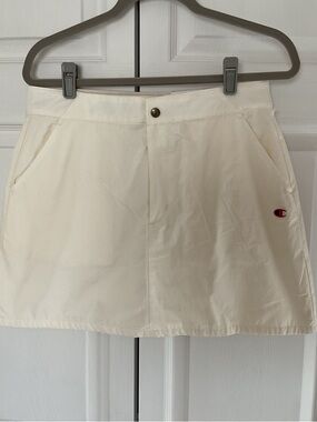 Champion White Athletic Skirt with Front Pockets